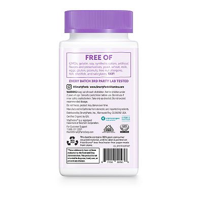 SmartyPants Vitamins Organic Toddler Formula Gummy Vitamin
