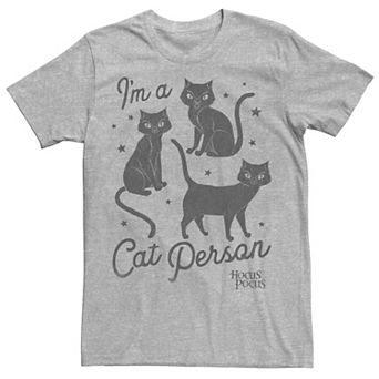 Men's Hocus Pocus Cat Person Text Tee