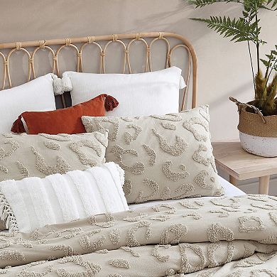 Peri Chenille Leopard Duvet Cover Set & Shams