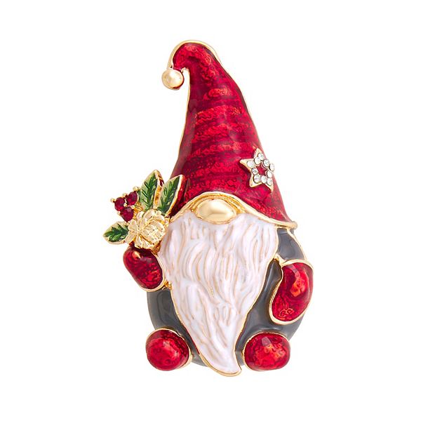 Download Napier Gold Tone Christmas Gnome Pin