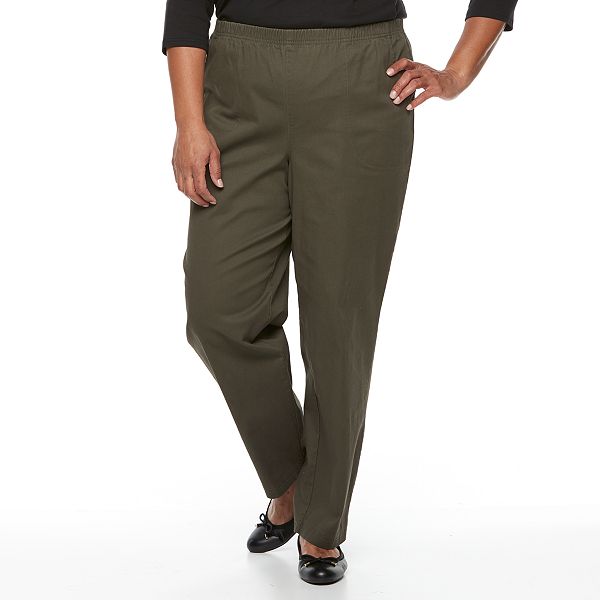 Plus Size Croft & Barrow® Twill Pull-On Pants