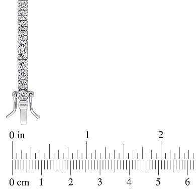 Stella Grace Sterling Silver Lab-Created Moissanite Tennis Bracelet