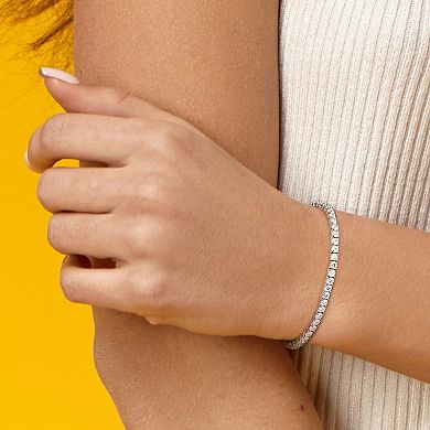Stella Grace Sterling Silver Lab-Created Moissanite Tennis Bracelet