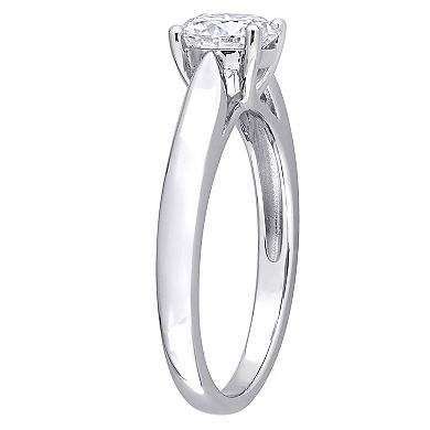 Stella Grace Sterling Silver Lab-Created Moissanite Solitaire Ring