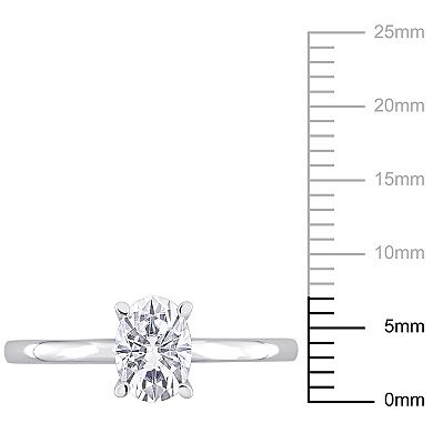 Stella Grace Sterling Silver Lab-Created Moissanite Solitaire Ring