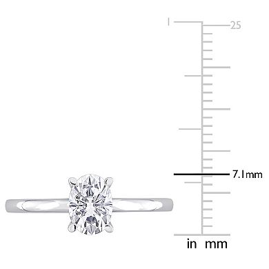 Stella Grace Sterling Silver Lab-Created Moissanite Solitaire Ring