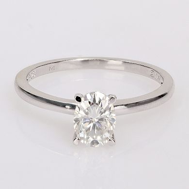 Stella Grace Sterling Silver Lab-Created Moissanite Solitaire Ring