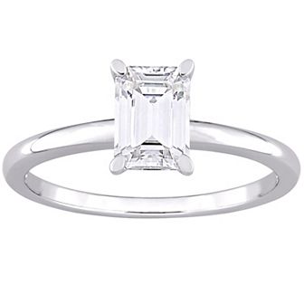 Stella Grace Sterling Silver Lab-Created Moissanite Ring
