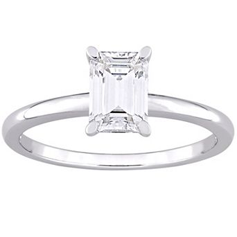 Stella Grace Sterling Silver Lab-Created Moissanite Ring
