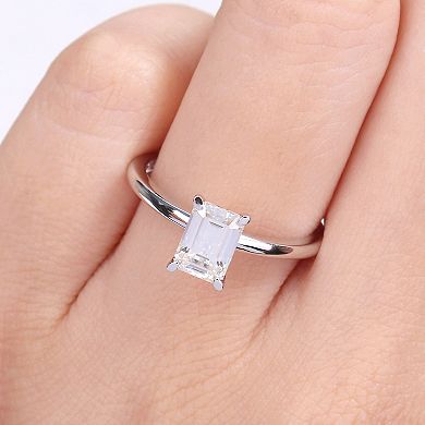 Stella Grace Sterling Silver Lab-Created Moissanite Ring