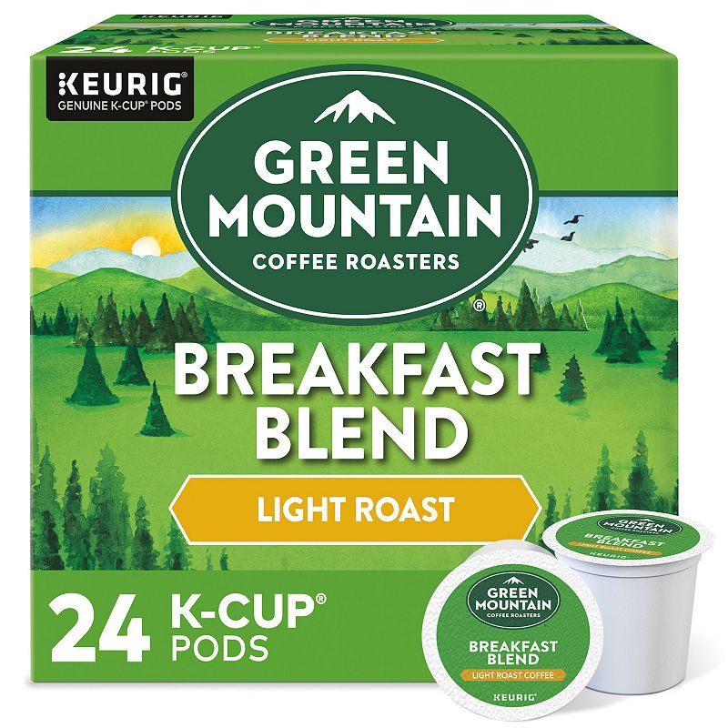 Green Mountain Coffee - Roasters Breakfast Blend Keurig Single Serve K-Cup Pods, 24 Count