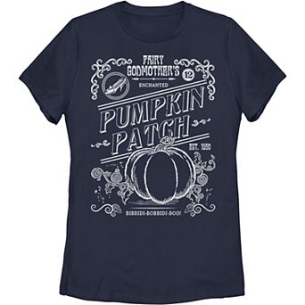 Juniors' Disney's Cinderella Halloween Pumpkin Patch Graphic Tee