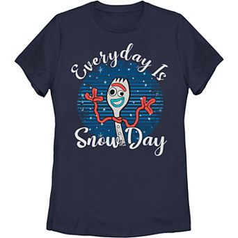 Disney / Pixar's Toy Story Forky Juniors' Christmas Everyday Is Snow Day Graphic Tee