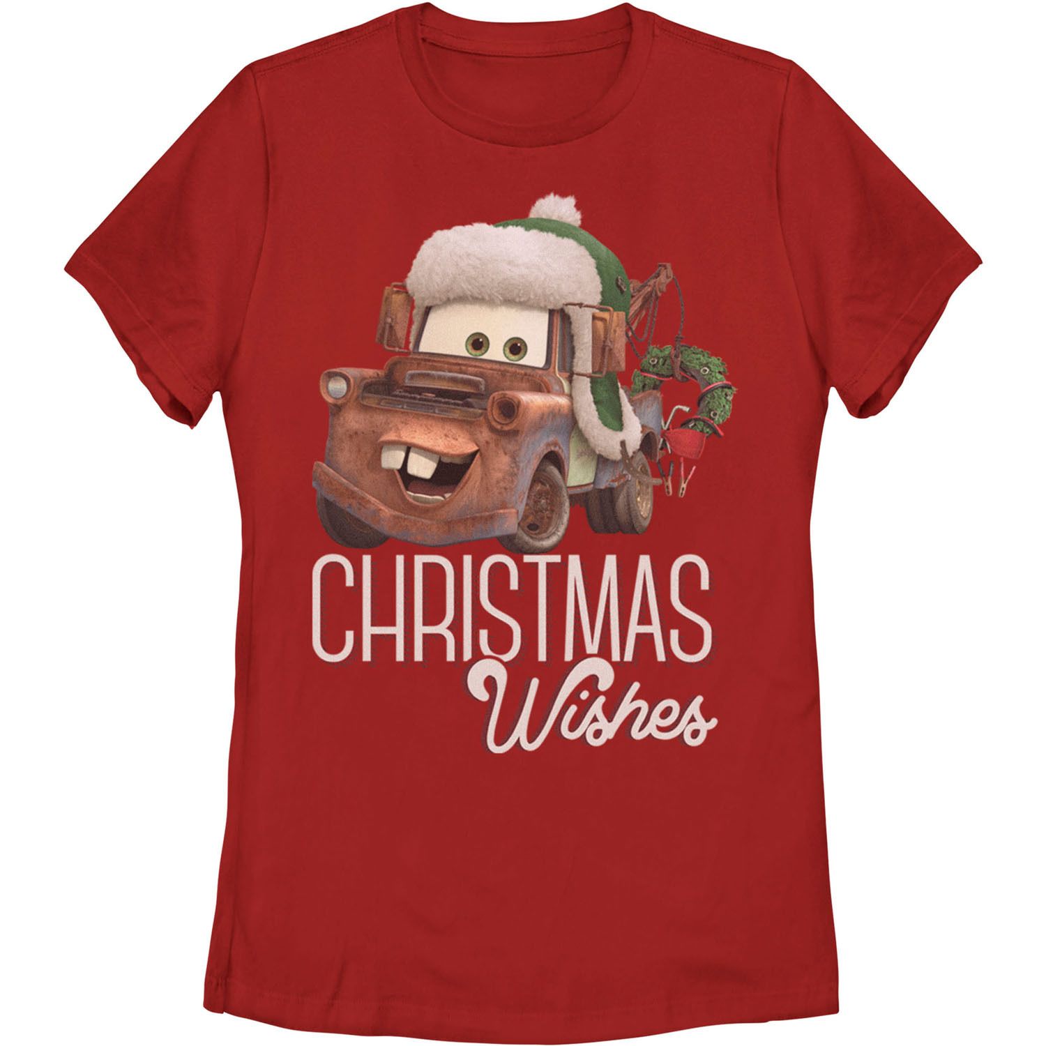 Image for Disney / Pixar Juniors' Cars Tow Mater Christmas Wishes Portrait Graphic Tee at Kohl's.