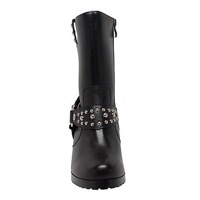 Ride Tecs 8546 Women's High Heel Moto Boots