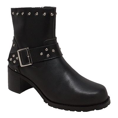 Ride Tecs 8811L Women s High Heel Moto Boots
