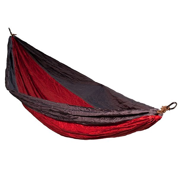 GO2 Traveler Nylon Hammock Gray/Red - Algoma: Portable, Easy Setup for Outdoor &#38; Camping