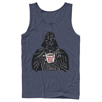 Men's Star Wars Father's Day Vader World's Best Dad Mug Tank Top