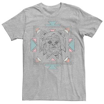 Men's Star Wars Ewok Geometric Framed Portrait Tee