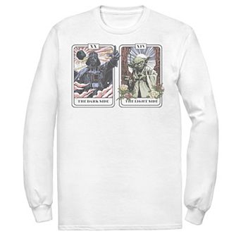 Men's Star Wars Vader Yoda Tarot Cards Tee