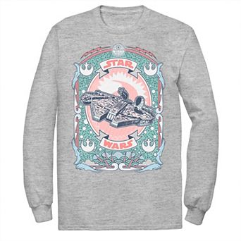 Men's Star Wars Millennium Falcon Tarot Card Tee