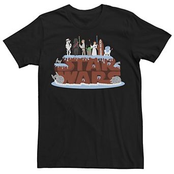 Men's Star Wars Character Birthday Cake Tee