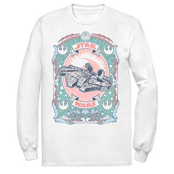 Men's Star Wars Millennium Falcon Tarot Card Tee