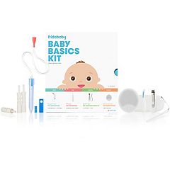 Frida Baby Sick Day Prep Kit - Includes NoseFrida Nasal Aspirator,  MediFrida Pacifier Medicine Dispenser, Breathefrida Vapor Chest Rub + Snot  Wipes.