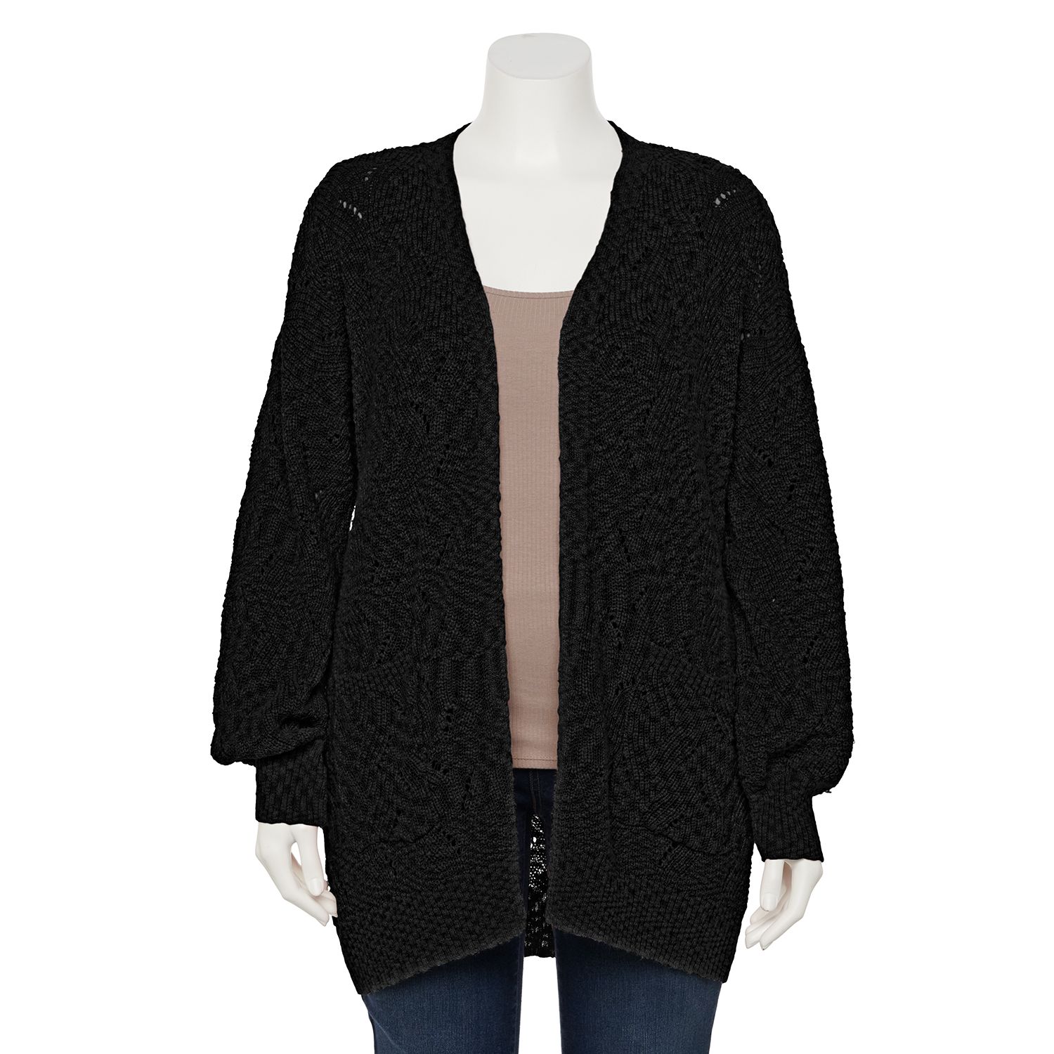 junior black cardigan sweater