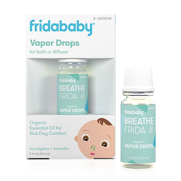 Breathe Easy Kit Sick Day Essentials by FridaBaby - Natural Vapor Wipes,  Organic Vapor Rub + Organic Vapor Drops, White