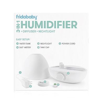 Frida Baby 3-in-1 Humidifier with Diffuser and Nightlight