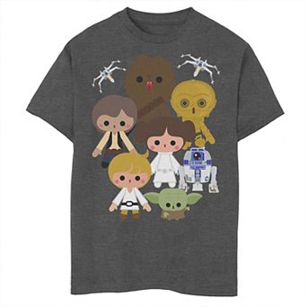 Boys 6-20 Star Wars Kawaii Style Heroes Tee