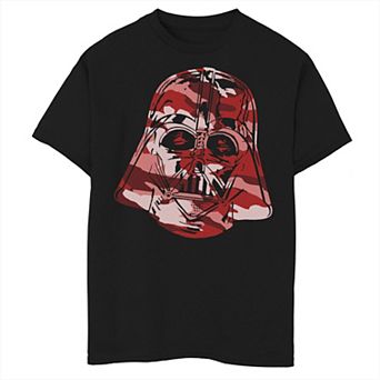 Boys 6-20 Star Wars Darth Vader Grey Camo Helmet Graphic Tee