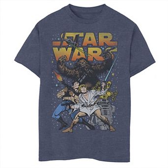 Boys 8-20 Star Wars Classic Comic Book Heroes Graphic Tee