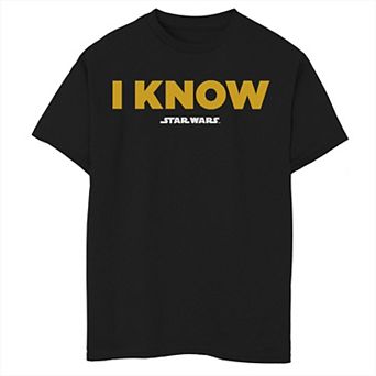 Boys 6-20 Star Wars I Know Graphic Tee
