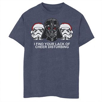 Boys 6-20 Star Wars Vader Troopers Lack Of Cheer Christmas Graphic Tee