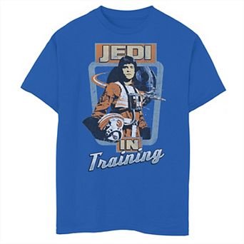 Boys 6-20 Star Wars Retro Luke Jedi In Training Poster Graphic Tee