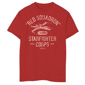 Boys 6-20 Star Wars Rebel X-Wing Starfighter Corps Collegiate Graphic Tee