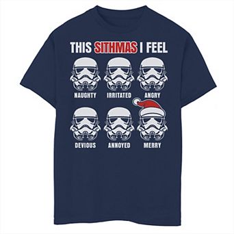 Boys 6-20 Star Wars Stormtrooper Sithmas Tee
