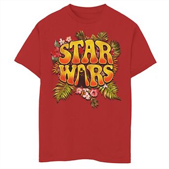 Boys 8-20 Star Wars Darth Vader Floral Hippy Logo Graphic Tee
