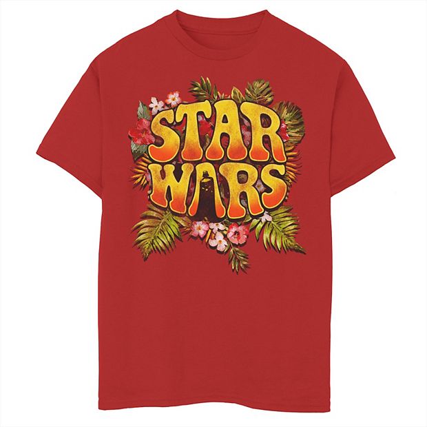 Boys 8-20 Star Wars Darth Vader Floral Hippy Logo Graphic Tee