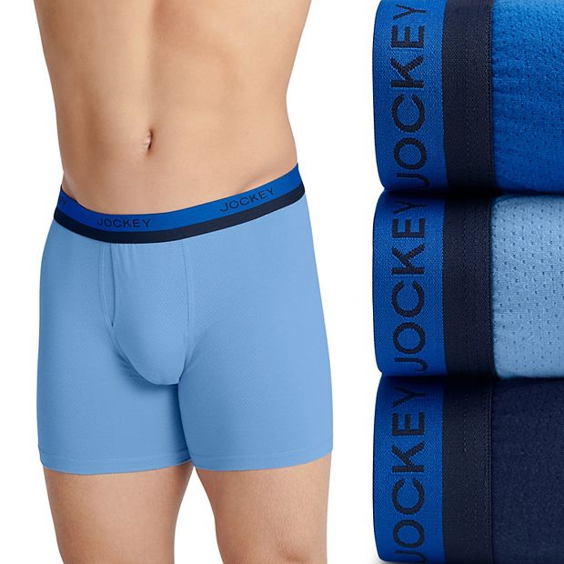 3-Pack Jockey Men's Underwear Organic Cotton Stretch 6.5 Boxer