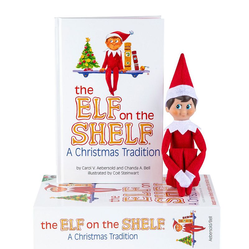 The Elf on the Shelf: A Christmas Tradition - Boy Scout Elf with Blue Eyes - Includes Artfully Illustrated Storybook  Keepsake Box and Official Adoption Certificate