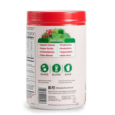 Organic Super Greens Drink Mix, Natural Flavor, 10.6 Nigeria | Ubuy
