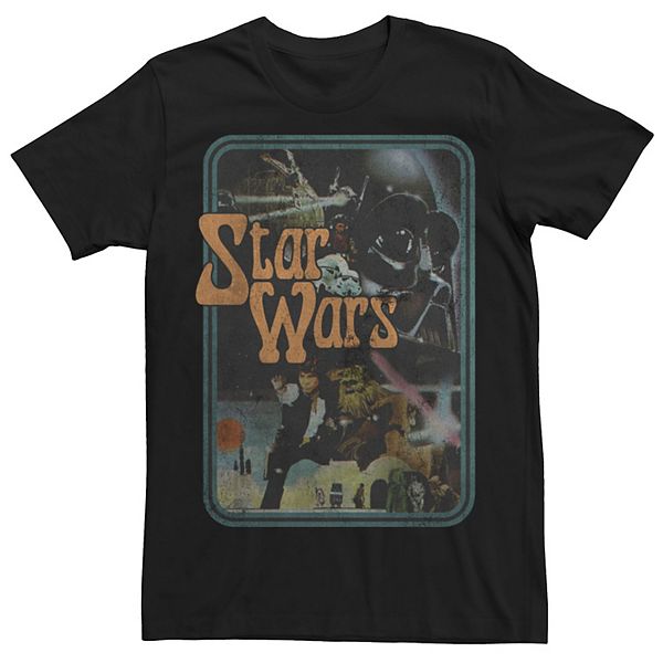 Men's Star Wars Vintage Style Group Portrait Tee