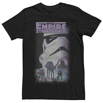 Men's Star Wars The Empire Strikes Back Stormtrooper AT-AT Poster Tee