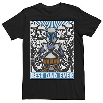 Men's Star Wars Father's Day Jango Fett Best Dad Ever Tee