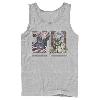 Men's Star Wars Vader & Yoda Tarot Cards Tank Top
