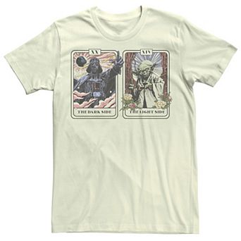 Men's Star Wars Vader & Yoda Tarot Cards Tee