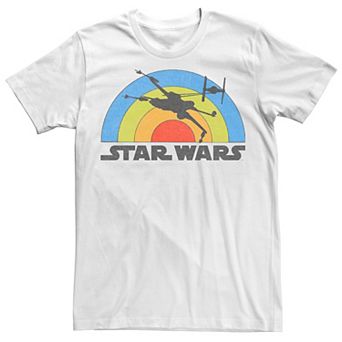 Men's Star Wars X-Wing Rainbow Silhouette Tee